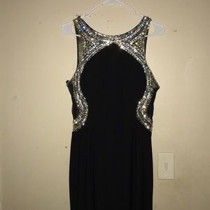 ED Young sequined prom dress